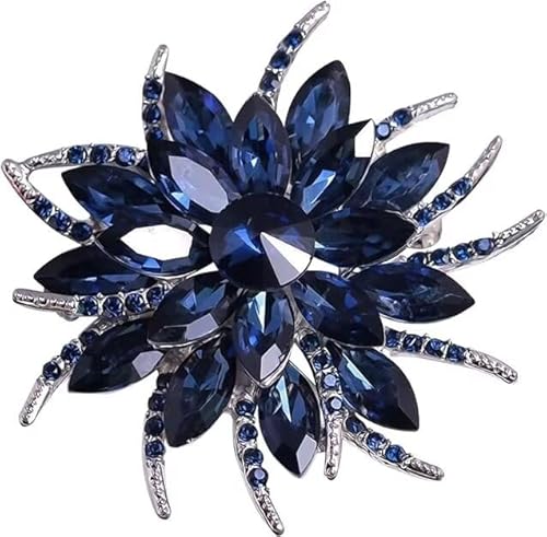 Kristall Blume Dekoration Brosche, Strass Brosche, Brosche Womens Kleidung Zubehör Schmuck Braut Mädchen Dame Geschenk von KLUFO