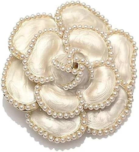 Perle Kamelie Brosche Pin, Frauen, Mädchen, Hochzeit, Party, Revers Jacke, Hut, Schal, Korsage, Kleid Brosche, zarte Mutter der Braut Schmuck Geschenk von KLUFO