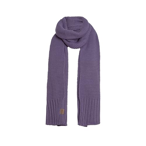 KNIT FACTORY - Jamie Schal - gewalkter Wolle Strickschal - 2m lange Winterschal für Damen und Herren - Violett - 200x45 cm von KNIT FACTORY