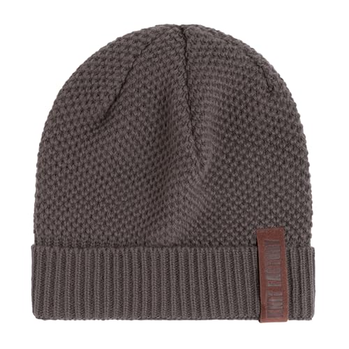 KNIT FACTORY - Jazz Mütze - Strickmütze für Damen und Herren - Beanie - Herbst & Winter Essentials - Zeitloses Mode-Accessoire - Wintermütze mit Wolle - Hochwertige Qualität - Taupe von KNIT FACTORY