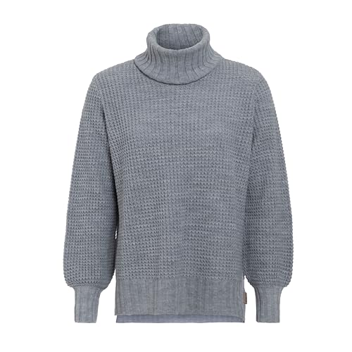 KNIT FACTORY - Robin Rollkragen Strickpullover - Grau - 36/38 von KNIT FACTORY