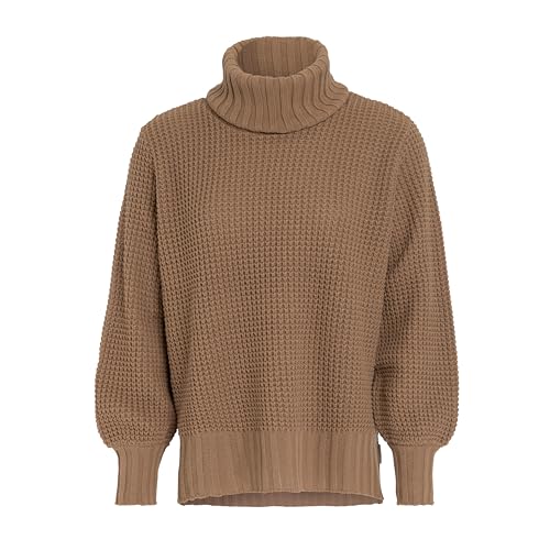 KNIT FACTORY - Robin Rollkragen Strickpullover - Nude - 36/38 von KNIT FACTORY