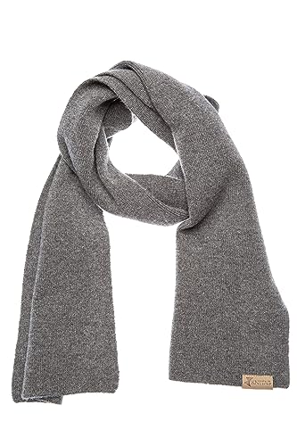 KNITAS Strickschal aus Merino und Kaschmirwolle für Baby Kleinkind Kinder I Warme Gestrickte Herbst Winterschal für Jungen und Mädchen I Bequeme Superweiche Schal in der Farbe Grau - Größe 110x18cm KNITAS Strickschal aus Merino und Kaschmirwolle für Baby Kleinkind Kinder I Warme Gestrickte Herbst Winterschal für Jungen und Mädchen I Bequeme Superweiche Schal in der Farbe Grau - Größe 110x18cm von KNITAS