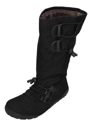 KOEL Damenschuhe - Barefoot Stiefel RANA L XL WOOL - black, Größe:40 EU von KOEL