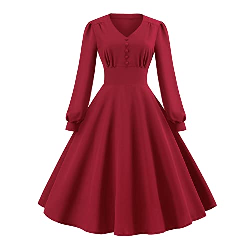 KOG Weihnachtskleid Damen Sexy Langarm Minikleid Weihnachtskleider Damen Vintage Kleider Damen Blusenkleid Kleid Frauen Festliche Kleider Christmas Dresses Rot Meine Bestellungen Anzeigen Rot XL KOG Weihnachtskleid Damen Sexy Langarm Minikleid Weihnachtskleider Damen Vintage Kleider Damen Blusenkleid Kleid Frauen Festliche Kleider Christmas Dresses Rot Meine Bestellungen Anzeigen Rot XL von KOG
