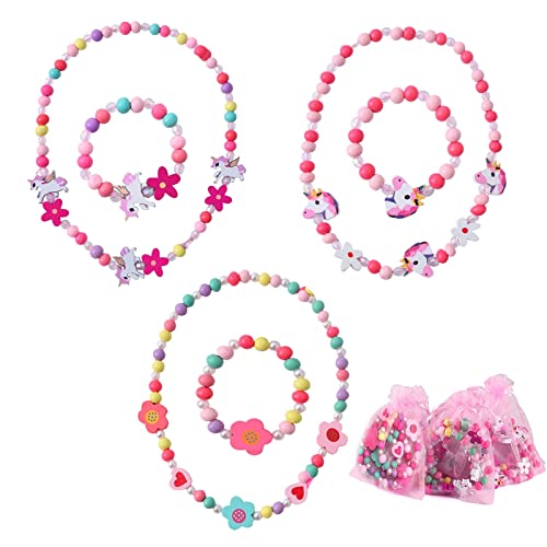6Stk Kinderschmuck, Holz Kinder Schmuck Set, Schmuck Mädchen Halskette Armband Kinder, Einhorn Armbänder Mädche, Bunte Perlen Freundschaftsarmband für Mädchen Geburtstag Party Dress Up Kostüm Zubehör 6Stk Kinderschmuck, Holz Kinder Schmuck Set, Schmuck Mädchen Halskette Armband Kinder, Einhorn Armbänder Mädche, Bunte Perlen Freundschaftsarmband für Mädchen Geburtstag Party Dress Up Kostüm Zubehör von KOIROI