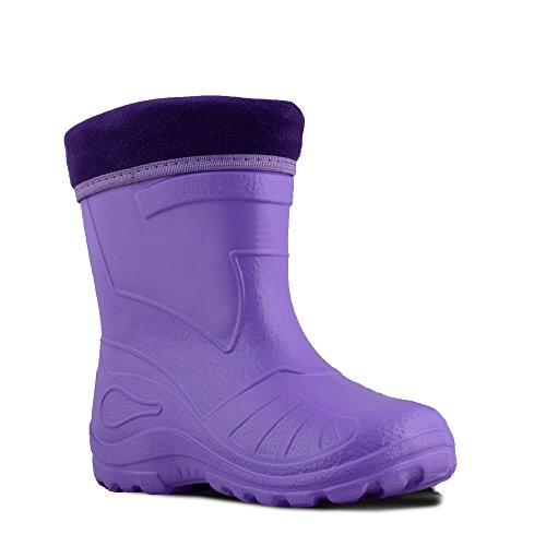 KOLMAX superleichte Eva Kinder Gummistiefel gefüttert 050 (33, lila) von KOLMAX