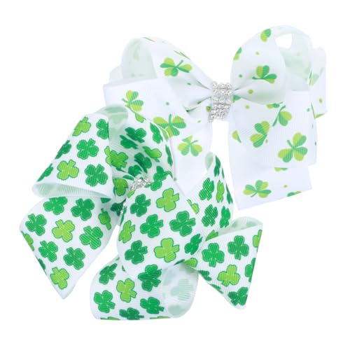 KOMBIUDA 2St Shamrock Festival Haarschmuck Haarspangen für Kleinkinder grüne Haarschleife kinder haarspangen haarspange kinder Tiara weihnachtsdeko schöne Kinderhaarnadel Haarverzierung von KOMBIUDA