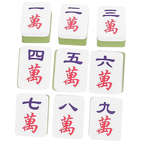 KOMBIUDA 9st Mahjong-puderquaste Make-up-mixer Make-up-puder Mini-mixschwamm Frauen Schminken Puff Mini-grundierungsschwamm Puste Machen Fräulein Nasser Hauch Hydrophiler Nicht-latex Bilden von KOMBIUDA