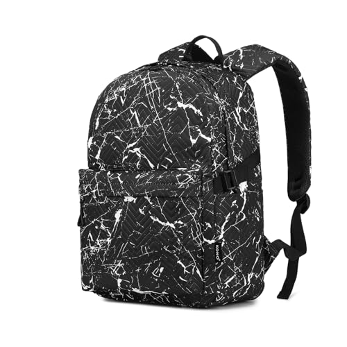 KONO Unisex-Tagesrucksack, Schulrucksack, leicht, College, Reise, Schultasche, Rucksack für Jungen, Mädchen, Damen, Herren, Laptop-Rucksack, Büchertasche für Teenager von KONO