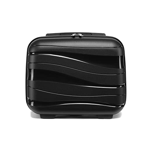 KONO Kosmetikkoffer Beautycase Damen 100% PP Schminkkoffer (Schwarz) von KONO