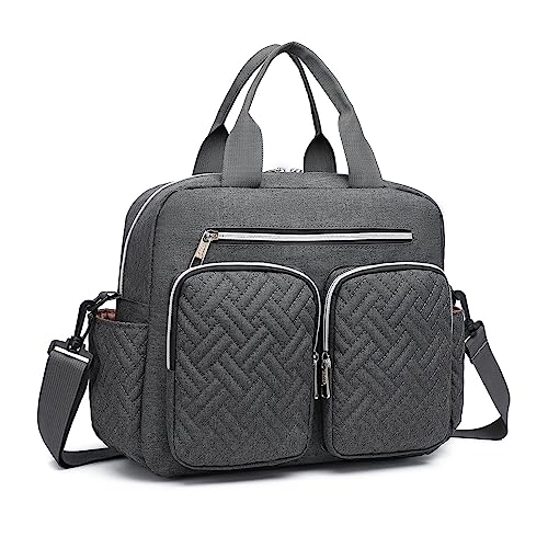 Kono Unisex Eq2248 Wickeltasche für Babys, dunkelgrau von KONO