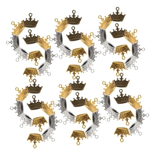 KONTONTY 100 Stück Vintage-Schmuckzubehör charms anhänger DIY -Schmuckzubehör Retro-Kronenanhänger Anhänger für Armbänder Schmuckanhänger Mini-Kronen Kette zur Schmuckherstellung Legierung KONTONTY 100 Stück Vintage-Schmuckzubehör charms anhänger DIY -Schmuckzubehör Retro-Kronenanhänger Anhänger für Armbänder Schmuckanhänger Mini-Kronen Kette zur Schmuckherstellung Legierung von KONTONTY