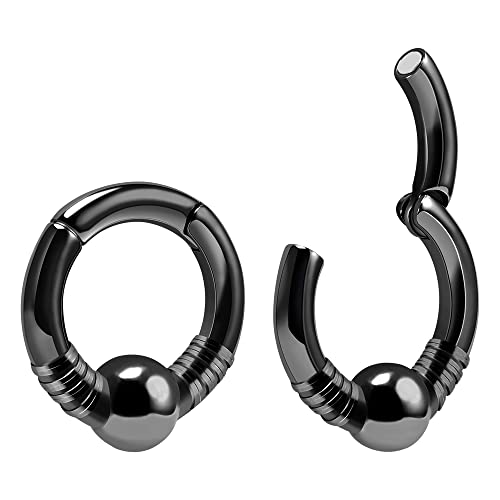 KOOBODY 2 Stück Ohrhänger zum Dehnen der Ohren, Opalperlen, 2 g-6 mm, Ohr-Expander, baumelnde Gauge-Piercings für Damen und Herren von KOOBODY