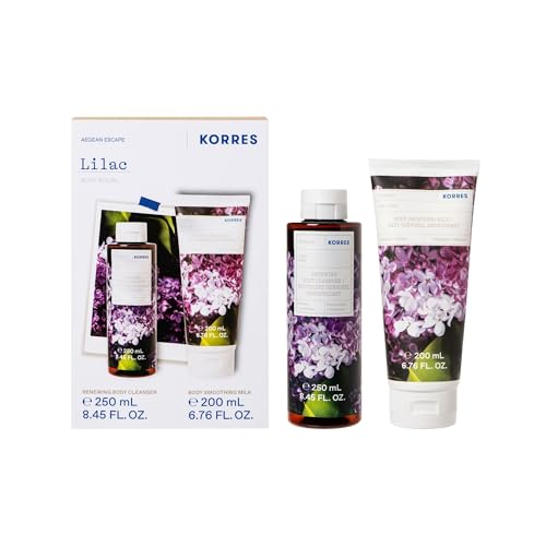 KORRES Körperpflege Vorteilsset Lilac für Damen und Herren, Duschgel 200 ml und pflegende Bodymilk 250 ml, mit blumigen Duft, vegan, silikon- und parabenfrei KORRES Körperpflege Vorteilsset Lilac für Damen und Herren, Duschgel 200 ml und pflegende Bodymilk 250 ml, mit blumigen Duft, vegan, silikon- und parabenfrei von KORRES