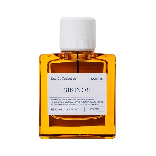 KORRES SIKINOS Eau de Toilette für Herren und Damen, unisex Duft, aquatisch & floral, vegan, 50 ml von KORRES