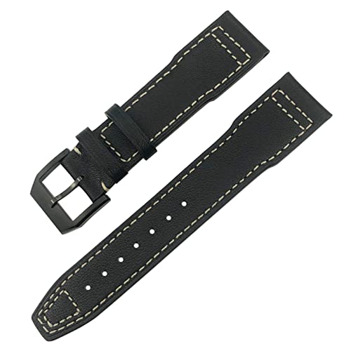 KOSSMA Uhrenarmband für IWC IW3777 IW3270 Mark 18 Big Pilot's Watch Armband aus weichem Rindsleder, 20 mm, 21 mm, 22 mm, Lederarmband, 22 mm, Achat von KOSSMA