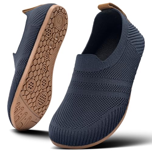 KOWAYI Hausschuhe Jungen Mädchen Rutschfest Pantoffeln Für Leicht Kinder Weiche Slippers Barfuß Unisex SHENLAN-30 von KOWAYI