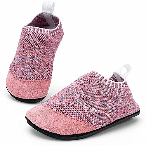 KOWAYI Hausschuhe Kinder Mädchen Hausschuhe Jungen Barfussschuhe Baby Lauflernschuhe Barfuß Kindergarten Badeschuhe Puschen Hüttenschuhe-FENSE-19 von KOWAYI