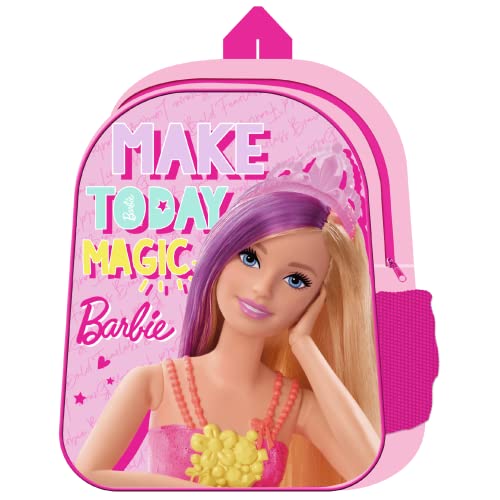 KP Pharma Barbie Premium Rucksack für Mädchen Kinder Vorschul-Junior-Reiserucksack, Farbe: Rosa – für kleine Barbies von KP Pharma