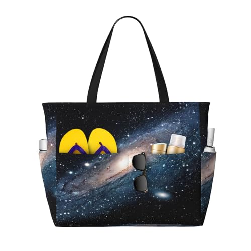 KSEFXXPKA Reisetasche aus Segeltuch, Motiv: Galaxie-Universum, Sterne, großes Fassungsvermögen, für Fitnessstudio, Reisen, Galaxy Universe Stars, Einheitsgröße von KSEFXXPKA