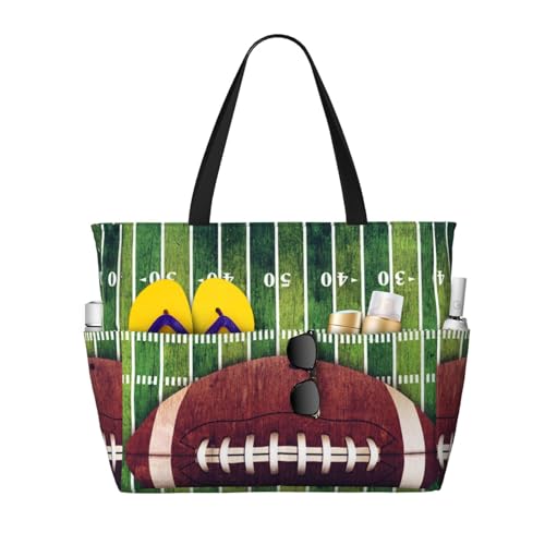 KSEFXXPKA Reisetasche mit Schneemann-Motiv und Sternen- und Schneeblumen-Druck, große Kapazität, Strandtasche, Tragetasche, Schultertasche, Schultertasche, für Fitnessstudio, Reisen, American Football von KSEFXXPKA