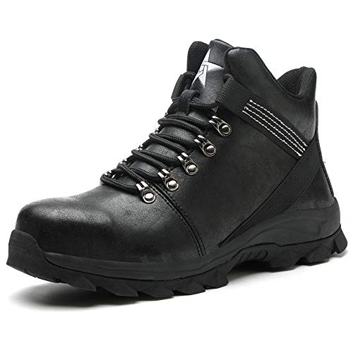 KTDYG Sicherheitsschuhe Herren Damen Arbeitsschuhe S3 Leicht Wasserdicht Sicherheitsstiefel mit Stahlkappe Gr.37-48 von KTDYG