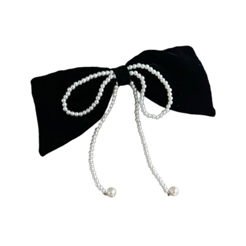 Handgefertigte Fliege Haarspange süße Mädchen Ballett Perlen Bowknot Haarnadel Haarstyling-Zubehör für langes Haar koreanische Kopfbedeckung Haarspange von KUAIYIJU
