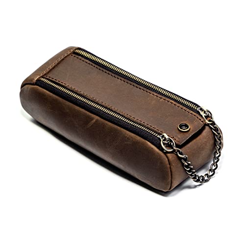 KUAIYIJU Beutel Stift Federmäppchen Tasche Multifunktionale Vintage Kreativ Schule Schreibwaren Leder Beutelhalter Große Kapazität Tasche Taschen von KUAIYIJU