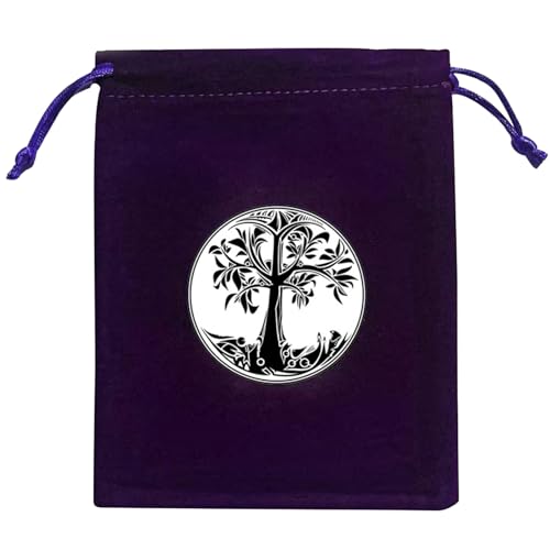 KUAIYIJU Divinations Tarotkarten-Würfeltasche, Mini-Hochzeitstasche, Tischdecke, Orakel, Kartenspiel, Tasche, Schmuckaufbewahrung, Kordelzug, Tarotkarten-Hülle, J002 von KUAIYIJU