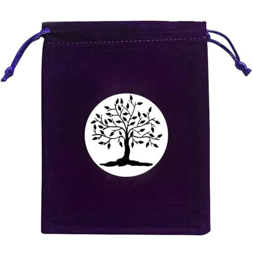 KUAIYIJU Divinations Tarotkarten-Würfeltasche, Mini-Hochzeitstasche, Tischdecke, Orakel, Kartenspiel, Tasche, Schmuckaufbewahrung, Kordelzug, Tarotkarten-Hülle, J004 von KUAIYIJU