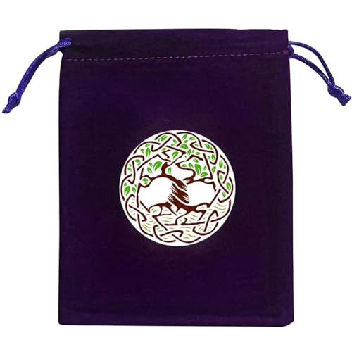 KUAIYIJU Divinations Tarotkarten-Würfeltasche, Mini-Hochzeitstasche, Tischdecke, Orakel, Kartenspiel, Tasche, Schmuckaufbewahrung, Kordelzug, Tarotkarten-Hülle, J005 von KUAIYIJU