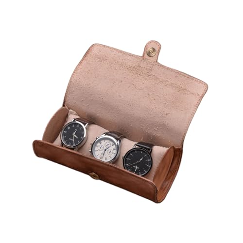 KUAIYIJU Exquisite Schmuck Display Reiseetuis Uhrenaufbewahrung Organizer Display Herren Geschenk Uhrenbox Organizer Uhrenrollenbox Kleine Uhren Aufbewahrungsbox Organizer Für Herren von KUAIYIJU