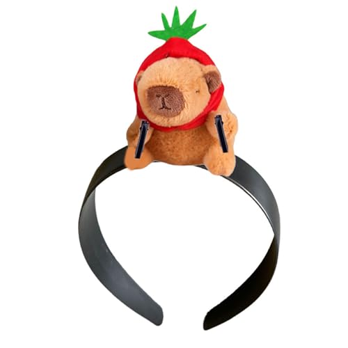 KUAIYIJU Haarreifen Haarschmuck Capybara Kopfbedeckung Zahnloser Baumwoll Kopfschmuck Niedliches Haarband Geeignet Für Anlass Modisches Accessoire Für Partys Und Cosplay von KUAIYIJU