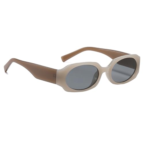 KUAIYIJU Trend-Sonnenbrille mit schmalem Rahmen für Teenager, Mädchen, ovale Gläser, lustig, für Erwachsene, Karneval, Nachtclub, Strand, Ausflüge, Dekoration, modische Sonnenbrille für Damen, 2024 von KUAIYIJU