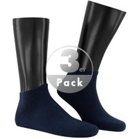 KUNERT Men Herren Sneakersocken blau Baumwolle unifarben von KUNERT Men