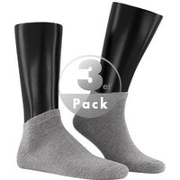 KUNERT Men Herren Sneakersocken grau Baumwolle unifarben von KUNERT Men