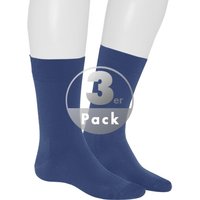 KUNERT Men Herren Socken blau Baumwolle unifarben von KUNERT Men