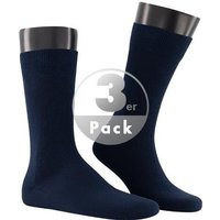 KUNERT Men Herren Socken blau Baumwolle unifarben von KUNERT Men