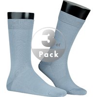 KUNERT Men Herren Socken blau Baumwolle unifarben von KUNERT Men