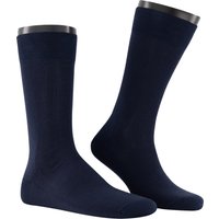 KUNERT Men Herren Socken blau Baumwolle unifarben von KUNERT Men