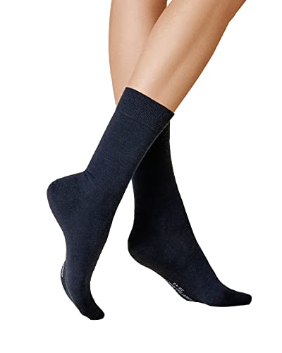 KUNERT Damen Socken Soft Wool Cotton druckfreier Bund Marine 0350 39/42 von KUNERT