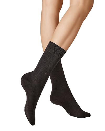 KUNERT Damen Socken Soft Wool Cotton druckfreier Bund Brown-mel. 8210 39/42 von KUNERT