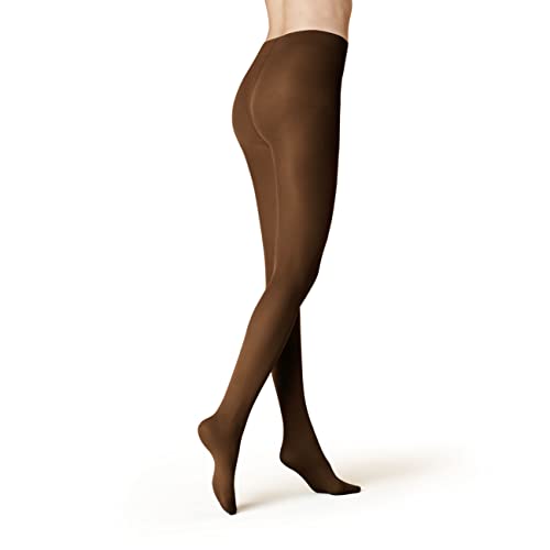 KUNERT Damen Strumpfhose Velvet 40 semi-blickdicht matt-schimmernd 40 DEN Winter camel 6830 36/38 von KUNERT