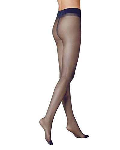 KUNERT Damen Strumpfhose Mystique 20 transparent 20 DEN Marine 0880 40/42 von KUNERT