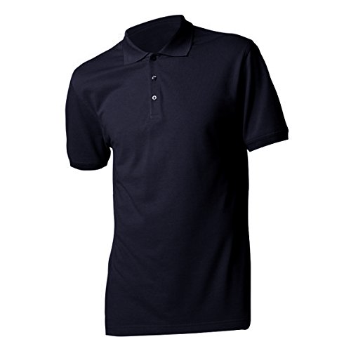 KUSTOM KIT Klassisch Schlank Passen Superwash Kurz Ärmel Polo T-Shirt - Marine (2XL) von KUSTOM KIT