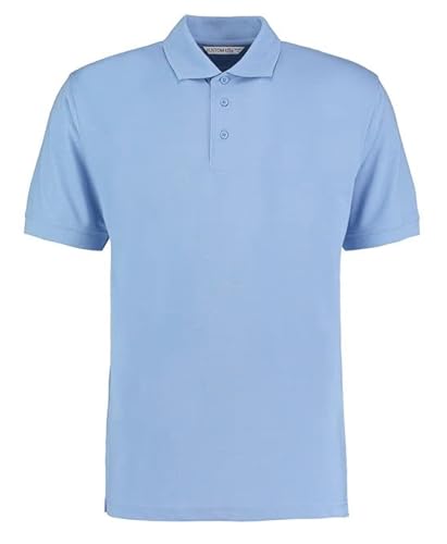 Kustom Kit Herren Klassisches Superwash Poloshirt [KK403] Gr. L, hellblau von KUSTOM KIT