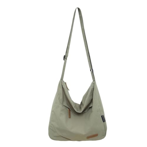 KWJNH Kleine Umhängetasche, Halbmondtasche, Nylon, Kuriertasche, lässig, modisch, Gürteltasche, Bauchtasche für Damen, Schwarz, grün, Einheitsgröße von KWJNH