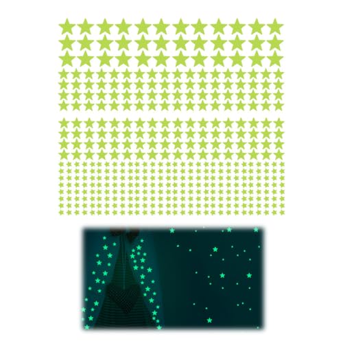 420 Stücke Leuchtsterne Kinderzimmer, Selbstklebend Mädchen Sternenhimmel, Glow in the dark stars, Leuchtaufkleber Mond Sterne Fluoreszierend Wand Aufkleber Schlafzimmer Wohnzimmer 420 Stücke Leuchtsterne Kinderzimmer, Selbstklebend Mädchen Sternenhimmel, Glow in the dark stars, Leuchtaufkleber Mond Sterne Fluoreszierend Wand Aufkleber Schlafzimmer Wohnzimmer von KWKPR