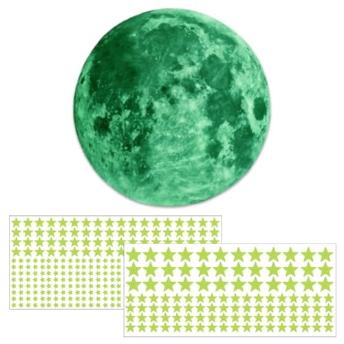 421 Stücke Leuchtsterne Selbstklebend, Leuchtsterne und Mond, Selbstklebende Aufkleber, Leuchtaufkleber Mond Sterne Fluoreszierend Wand Aufkleber Schlafzimmer Wohnzimmer 421 Stücke Leuchtsterne Selbstklebend, Leuchtsterne und Mond, Selbstklebende Aufkleber, Leuchtaufkleber Mond Sterne Fluoreszierend Wand Aufkleber Schlafzimmer Wohnzimmer von KWKPR